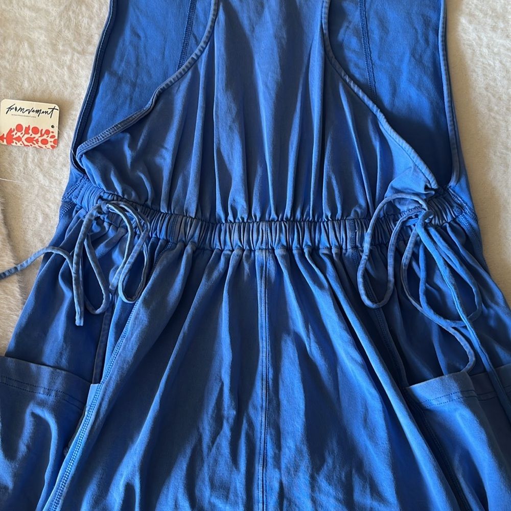 Free People Movement Infinity Onesie Swim Club Blue - Picture 12 of 14